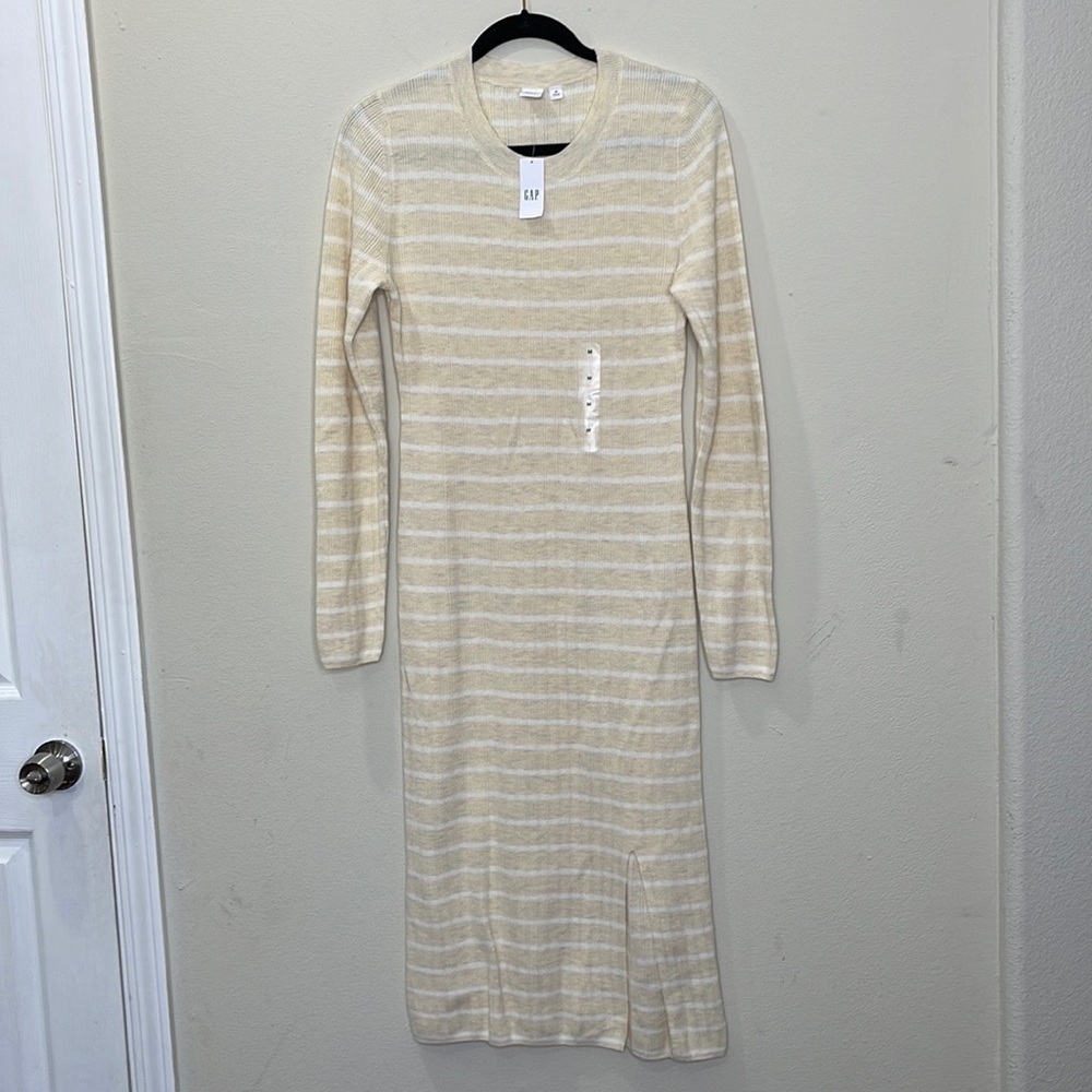 Banana Republic Stretchy Striped Long Dress